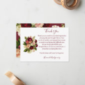 バラアジサイ葬儀悔やみや弔慰サンキューカード ノートカード (正面/裏面インサイチュ)