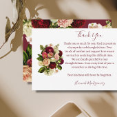 バラアジサイ葬儀悔やみや弔慰サンキューカード ノートカード