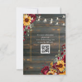 バラアスター結婚ズ 出欠カード (裏面)