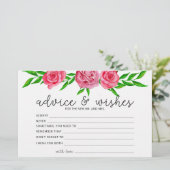 バラアドバイスとウィッシュブライダルシャワー 便箋 (スタンド正面)