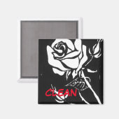 「バラアルバ」クリーン食洗機状態磁石 マグネット (正面/裏面)