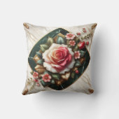 バラアレンジメントエレガントオン大理石 クッション (裏面)