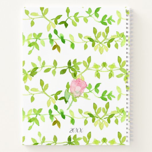 バラアロマセラピーレシピブックエッセンシャル油 ノートブック (裏面)