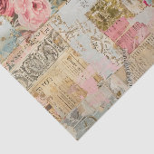 バラアンティークコラージパターン 薄葉紙 (詳細)