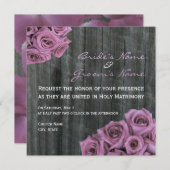 バラアンドバーンウッド結婚式招待状 招待状 (正面/裏面)