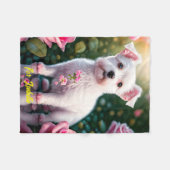 バラアンドリトルドッグコレクションペットベッド フリースブランケット (正面(横))