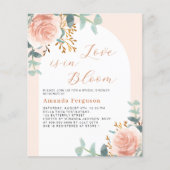 バラアーチラブ開花ブライダルシャワー招待 (正面)