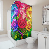 バラアートワーク シャワーカーテン (インサイチュ)