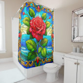 バラアートワーク シャワーカーテン (インサイチュ)