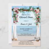 バラアーバービーチリハーサルディナー招待状 招待状 (正面)