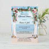 バラアーバービーチリハーサルディナー招待状 招待状 (スタンド正面)