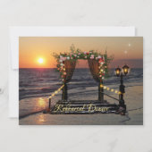 バラアーバービーチ結婚式リハーサルディナー 招待状 (正面)