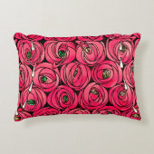 バラアールヌーボーレニーMacintoshグラフィック アクセントクッション (正面)