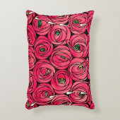 バラアールヌーボーレニーMacintoshグラフィック アクセントクッション (正面(垂直))