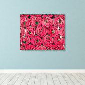 バラアールヌーボーレニーMacintoshグラフィック キャンバスプリント (インサイチュ (ウッドフロア))