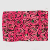 バラアールヌーボーレニーMacintoshグラフィック ゴルフタオル (横)