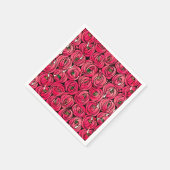 バラアールヌーボーレニーMacintoshグラフィック スタンダードカクテルナプキン (角)