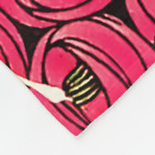 バラアールヌーボーレニーMacintoshグラフィック フリースブランケット (角)