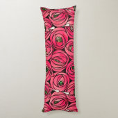 バラアールヌーボーレニーMacintoshグラフィック ボディピロー (裏面 (縦))