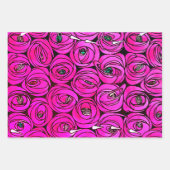 バラアールヌーボーレニーMacintoshグラフィック ラッピングペーパーシート (正面2)