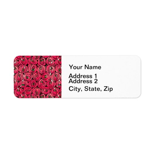 バラアールヌーボーレニーMacintoshグラフィック ラベル (正面)