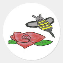 バライエローブラックビー ラウンドシール