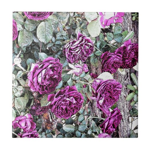 バラインクのアウトライン タイル