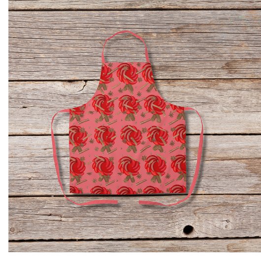 バラインスパイアのリンゴとスパイスピンク エプロン