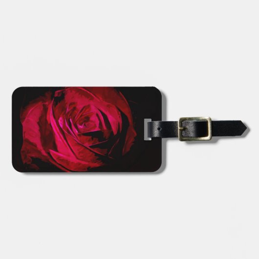 バラインダークネス抽象芸術印象派 ラゲッジタグ (正面横)