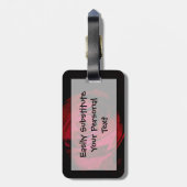 バラインダークネス抽象芸術印象派 ラゲッジタグ (裏面縦)