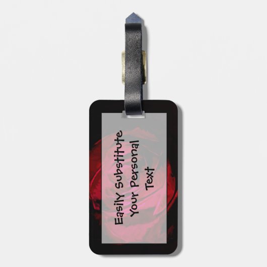 バラインダークネス抽象芸術印象派 ラゲッジタグ (裏面縦)