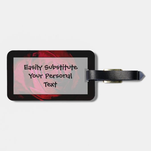 バラインダークネス抽象芸術印象派 ラゲッジタグ (裏面横)