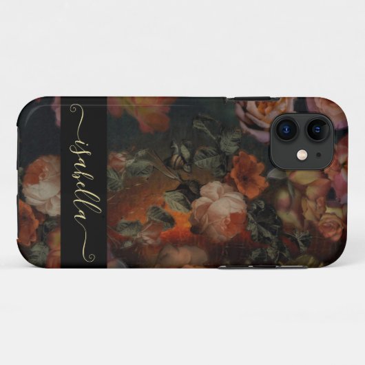 バライン秋ヴィンテージカラーズボタニカルガーデンケース Case-Mate iPhoneケース (裏面(横))