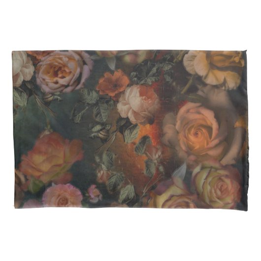 バライン秋ヴィンテージカラーズボタニカルガーデン 枕カバー (正面)