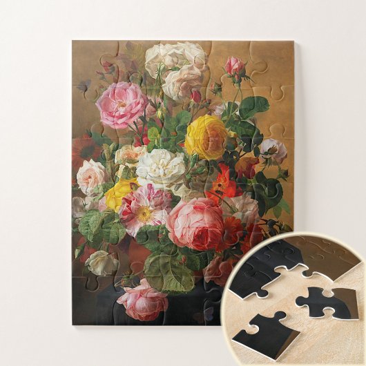 バライン花瓶Aghate Pilonによるフローラアート ジグソーパズル
