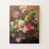 バライン花瓶Aghate Pilonによるフローラアート ジグソーパズル (縦)