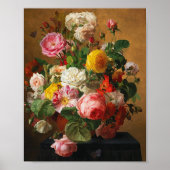 バライン花瓶Aghate Pilonによるフローラアート ポスター (正面)