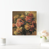 バライン花瓶byピエールルノアールヴィンテージファインアート スクエア壁時計 (ホーム)