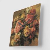 バライン花瓶byピエールルノアールヴィンテージファインアート スクエア壁時計 (傾斜)