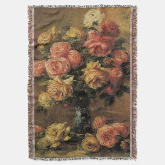 バライン花瓶byピエールルノアールヴィンテージファインアート スローブランケット (正面縦)