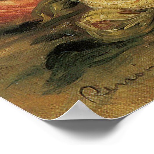 バライン花瓶byピエールルノアールヴィンテージファインアート ポスター (角)