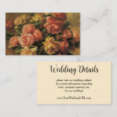 バライン花瓶byルノアールフローラブライダルシャワー エンクロージャーカード (正面/裏面)