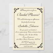 バライン花瓶byルノアールフローラブライダルシャワー 招待状 (裏面)