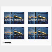 バラウィルダーレーン感動的引用文 長方形シール (シート)