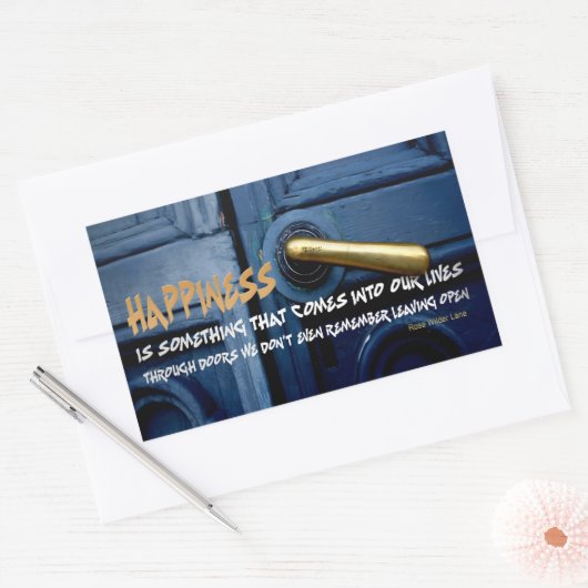 バラウィルダーレーン感動的引用文 長方形シール (封筒)