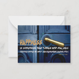 バラウィル感動的ダーレーン引用文「ハピネス」 ノートカード