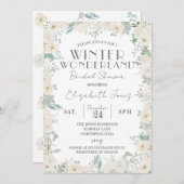 バラウィンターワンダーランドブライダルシャワー 招待状 (正面/裏面)