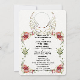 バラウイカスタムングス写真葬儀招待状 招待状