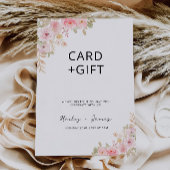 バラウエディングカードとギフトサイン 招待状