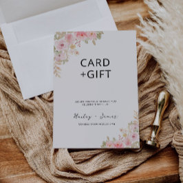 バラウエディングカードとギフトサイン 招待状
